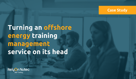 Turning an offshore energy training management service on its head